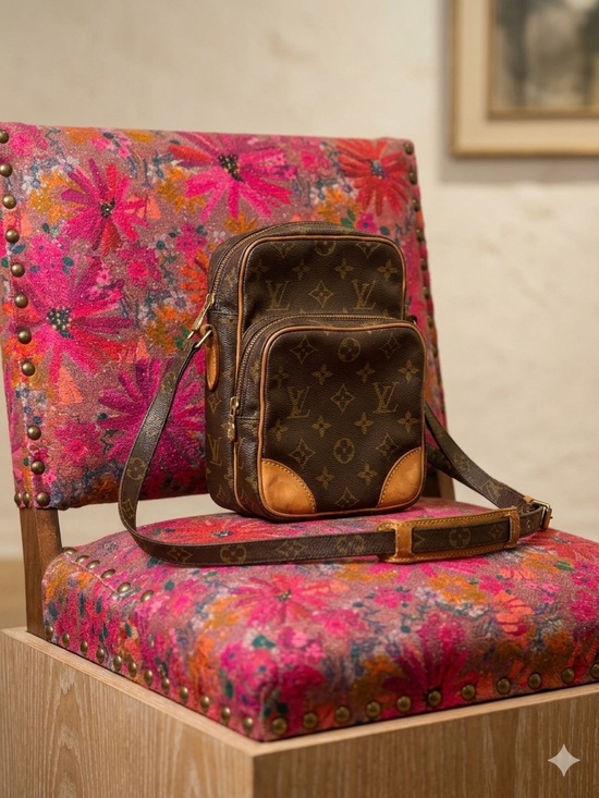 Louis Vuitton Handbags - Louis Vuitton Monogram Amazone Crossbody Bag with Natural Vachetta Trim